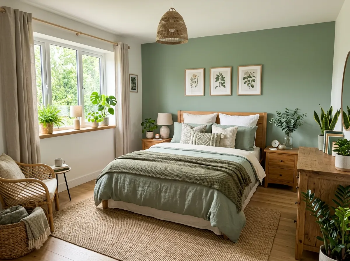 20 Soothing Green Bedroom Ideas for a Calm and&hellip;