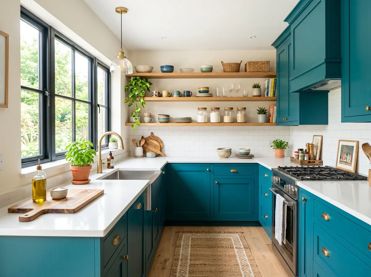 15 Teal Kitchen Cabinets: Fresh Ideas to Transform Your&hellip;